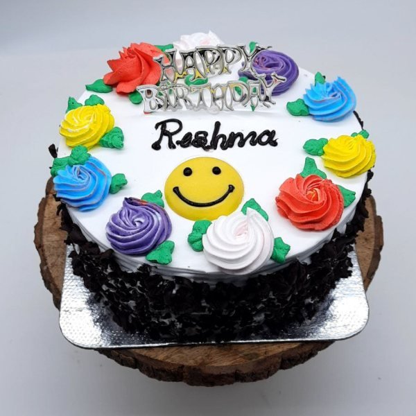 ❤️ Roses Happy Birthday Cake For Reshma