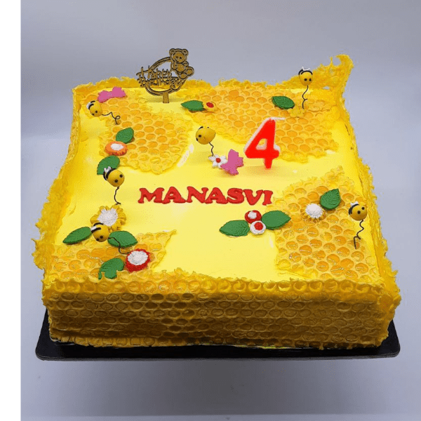 Buy Cake Square Designer Cakes  Cute Couples Anniversary Theme Mango  Online at Best Price of Rs 2500  bigbasket