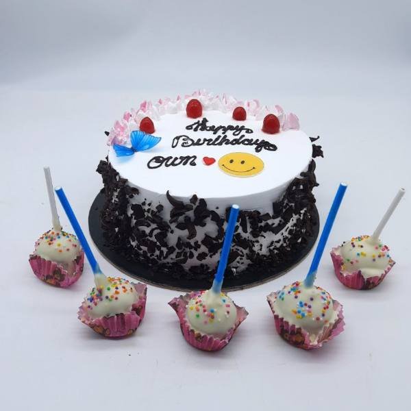 Black Forest Cake With 5 Pops – Magic Bakers, Delicious Cakes