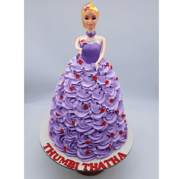 Birthday Barbie Doll Cake Kawaii Awesome · Creative Fabrica