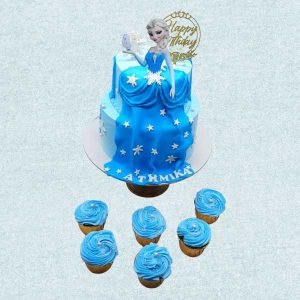 Elsa Theme Tier Cake