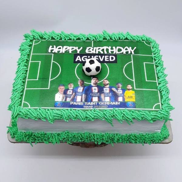 A football theme cake for... - Elegant Cakes-Dharga Town | Facebook