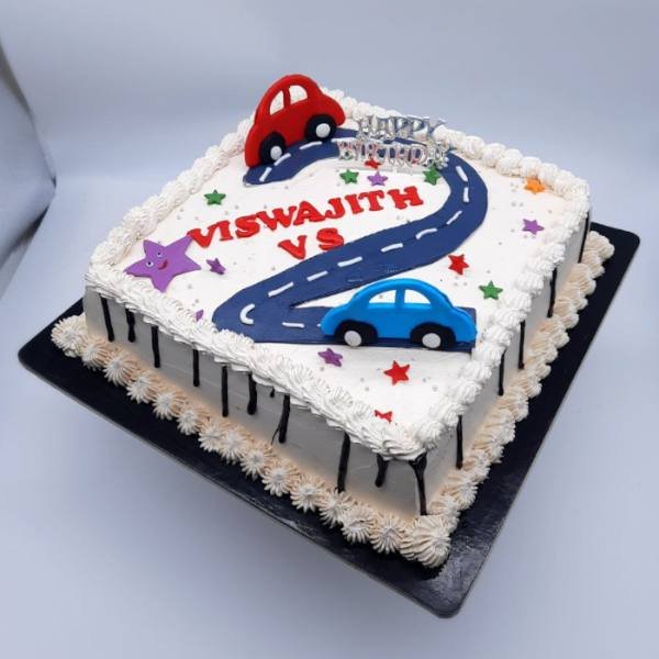 3D Cars Theme Cake - JUNANDUS-sgquangbinhtourist.com.vn
