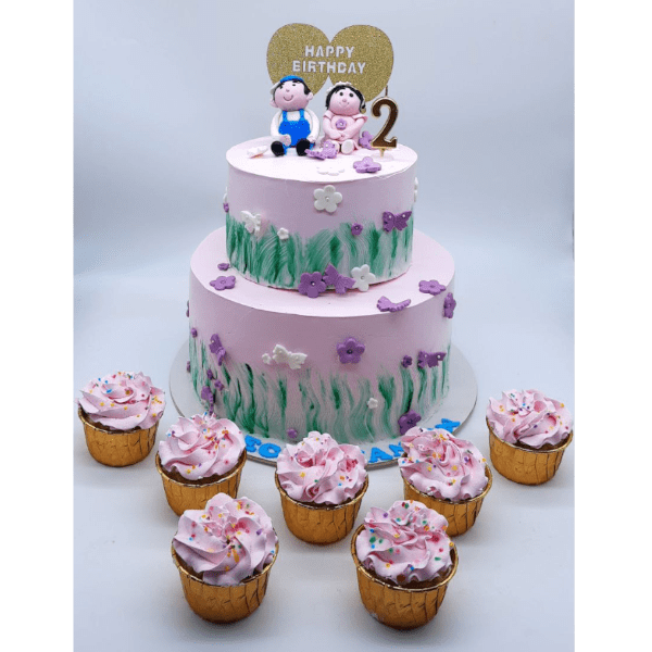 twin barbie cake - 2Kg - Ammas Pastries