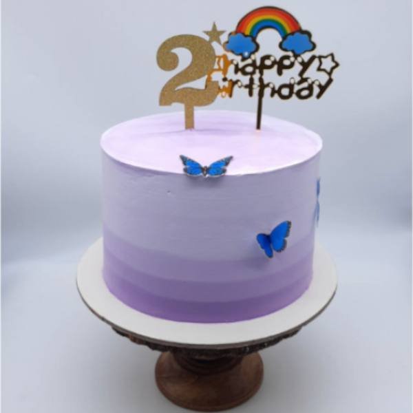 Order Cute Pink Rainbow Fondant Cake Online, Price Rs.5400 | FlowerAura