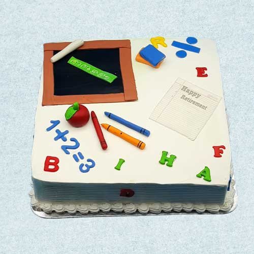 Alphabet Square Cake