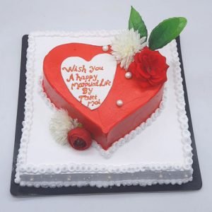 Vanilla Red Velvet Lovers Cake