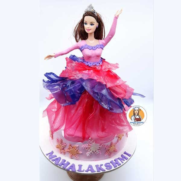 Barbie Doll Tier Cake