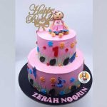 First Birthday figurine Two Tier Cakes