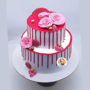 Strawberry Two Tier Cake
