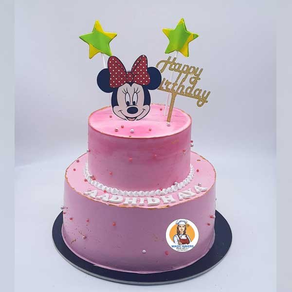 Minnie Mouse Two Tier Cake