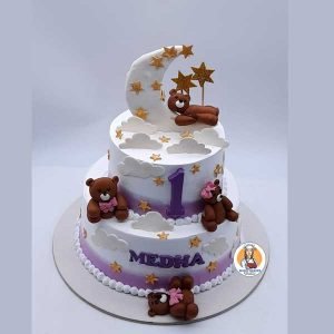 Two Tier Baby Shower Tier Cake