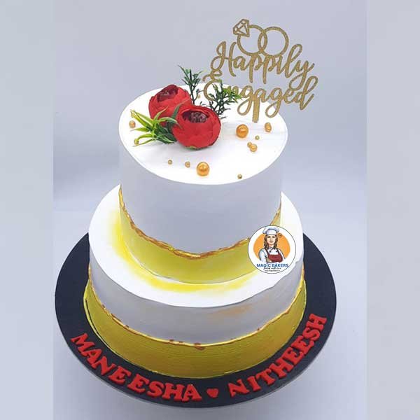 Tempting Eggless Pineapple Cake, Weight: 1/2 Kg,1kg