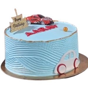 Vanilla Car Theme Cake