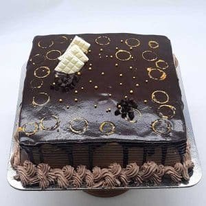 New Year Dark Chocolate Cake