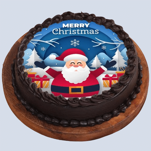 Merry Christmas Photo Cake Delivery Chennai, Order Cake Online Chennai, Cake  Home Delivery, Send Cake as Gift by Dona Cakes World, Online Shopping India