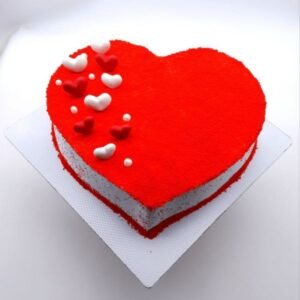 Heartshape  Redvelvet  Cake