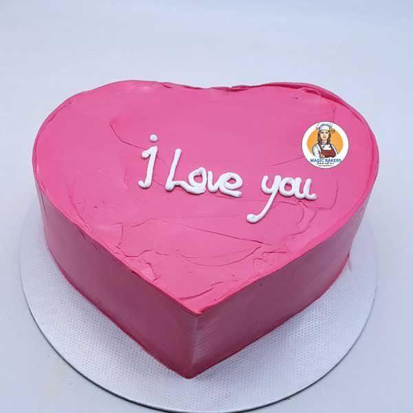Heart Shape Lovers Cake