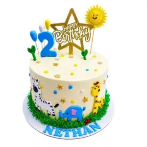 Pineapple Cake(Animal Theme Cake)