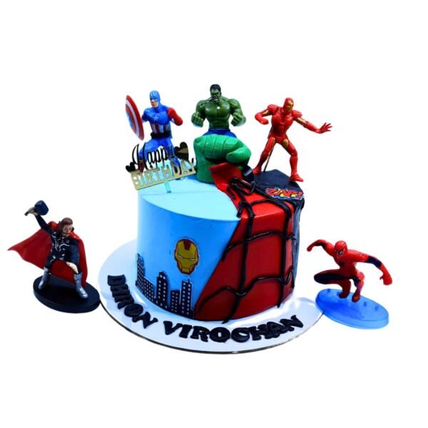 Avengers Theme Cake