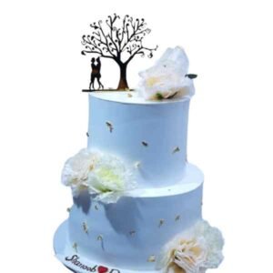 Two Tier Wedding Cake