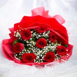 8 Red Roses Bouquet