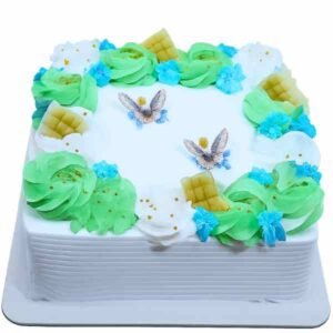 White Forest Square Cake