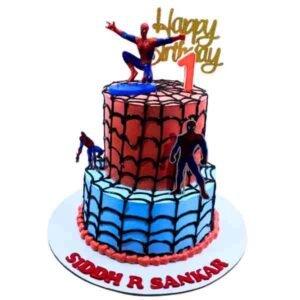 Spiderman Theme Cake