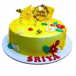 Honey Bee Theme Cake