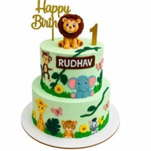 Animal Theme Cake