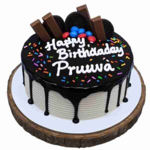 chocolate cake with oreo cake