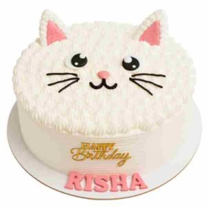 Sweet Cat Design Cake