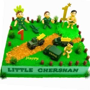 Nutty Bubble Cake(Army-theme Cake)
