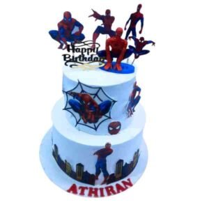 Spiderman Theme Cake