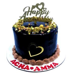 Kunafa Chocolate Cake