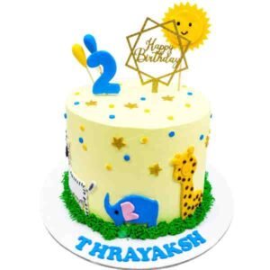 Animal Theme Tall Cake