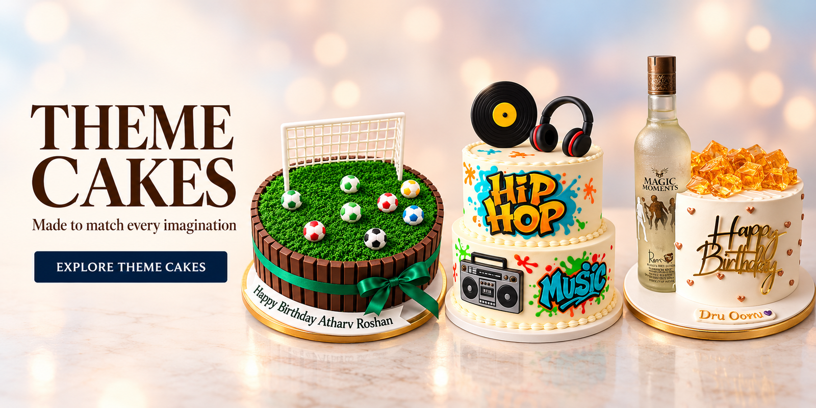 Theme Cakes from Magic Bakers, Palakkad